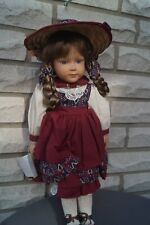 Gepflegte,ältere Porzellankopf Puppe ca.45 cm - Künstlerpuppe "Jasmin"