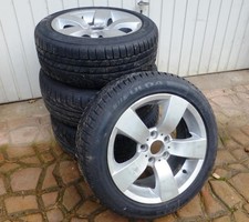Alu-Kompletträder auf BMW-Felge,  Winterreifen 225/50R17, gutes 8mm Profil
