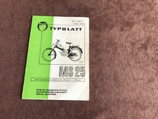 Original Puch Mofa Typblatt MS 25  1969