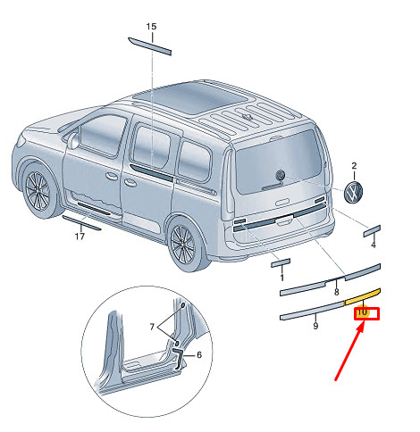 Caddy mk4 türaufschrift - caddy, sb