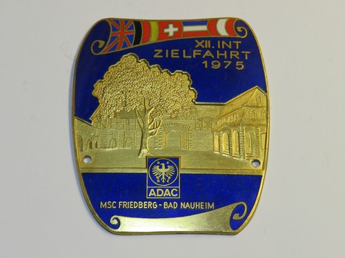 Oldtimer email plakette - email,