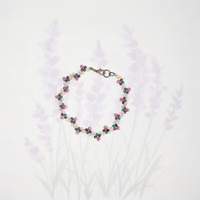 JVA33-Provence romantisch, Damen Perlenarmband mit Handarbeit