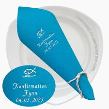 Servietten Jugendweihe Kommunion Konfirmation Lebenswende Tischdeko MIT NAMEN