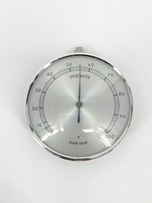 * HYGROMETER RELATIVE FEUCHTE WETTERMESSINSTRUMENT SILBER