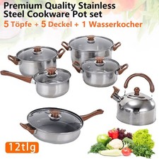 Topfset Edelstahl Kochgeschirr