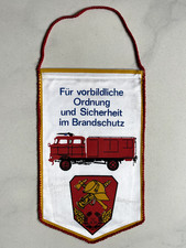 DDR Wimpel Ordnung Sicherheit Brandschutz LKW W50 BDVP Potsdam Bestenabzeichen