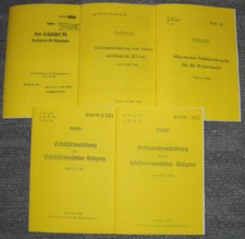 5 Hefte Dienstvorschrift Enigma, Rasterschlüssel 44, Schlüssel M 2.WK