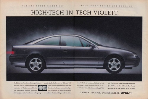 Opel calibra reklame - opel,