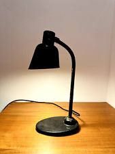Schwarze Bauhaus Schreibtischlampe von Christian Dell für Bünte & Remmler