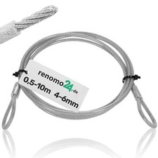 PVC Stahlseil mit Ösen