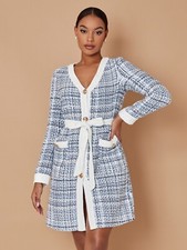 Damen Halbmantel Kleid Mantel