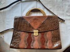 Echt-Leder Damen Handtasche im