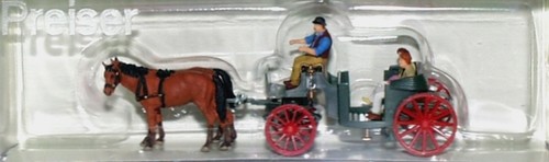 Preiser 75153 droschke - droschke,, offen