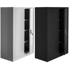 Aktenschrank Büroschrank Metallschrank Stahlschrank Lagerschrank 140x90x40 cm