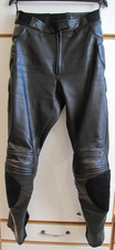 Motorrad Lederhose schwarz Damen Gr. 38 Klettflächen für Knie-Pads - TOP ZUSTAND
