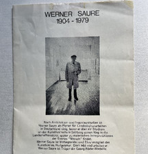 Werner Saure;  Kunstmaler Hofgeismar