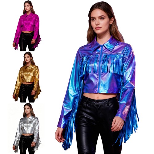 Damen quasten metallische - damen,