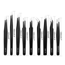 10x Profi Modellbau-Pinzette Set Feine Spitzpinzette Feinmechaniker-Pinzette