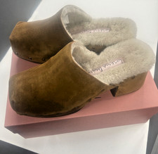 Lorena Paggi Lammfell Pantoletten Clogs  size 42  neue Kollektion UVP 249,-