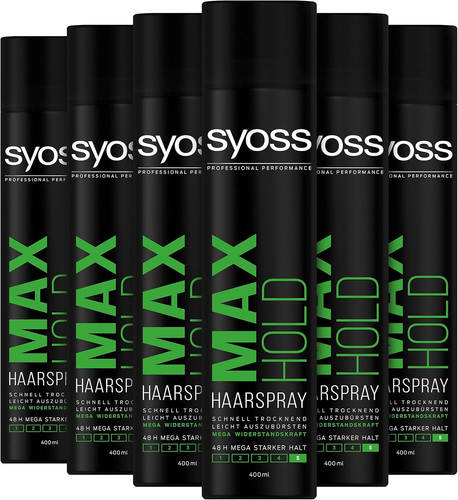 Syoss haarspray max hold 6er - max,
