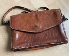 original THE BRIDGE Handtasche Schultertasche - braun - Vintage - echt Leder 