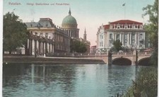 AK   Potsdam  Königl.Stadtschloss und Palast-Hotel