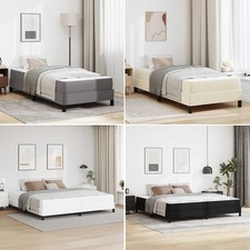 Kunstleder Bett mit Matratze