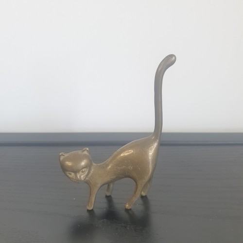 Messing katze ringhalter - messing,