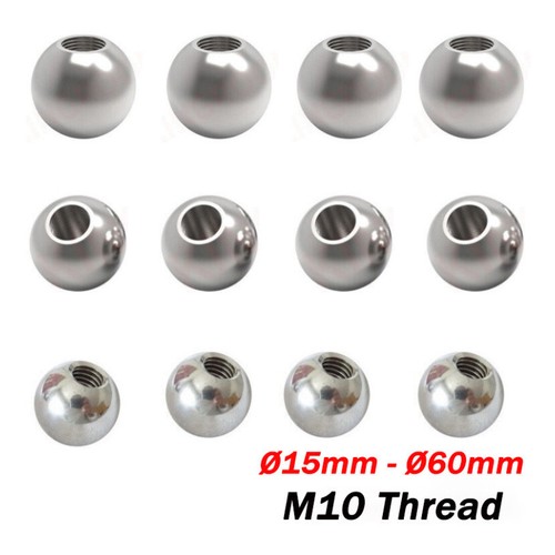 Edelstahl stahlkugeln mit m10 - edelstahl,