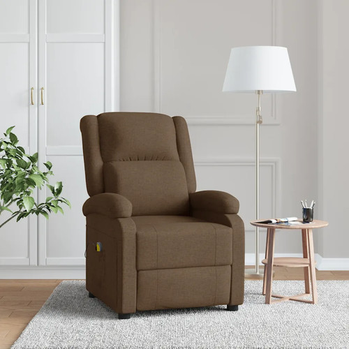 Massagesessel braun stoff - braun,