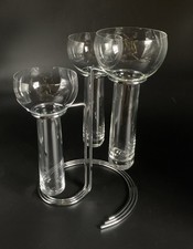 Aqualux Vase & Kerzenhalter für Schwimmkerzen; Rosenthal; Glas u. Chrom