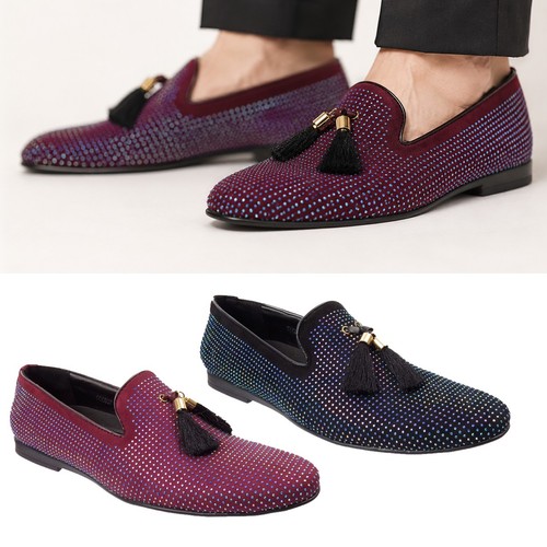 Herren strass halbschuhe - strass, kunst