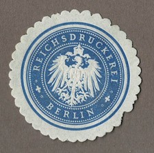 Siegelmarke REICHSDRUCKEREI