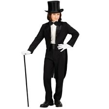 KARNEVAL FASCHING KOSTÜM KINDER FRACK SCHWARZ GR. 158 NEU