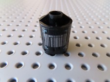 Lego 1 x Droid Body Zylinder 30361pb014 schwarz 2x2x2 Sticker Barcode 7703