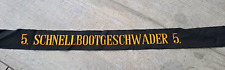 Mützenband 5. Schnellbootgeschwader Marine ab 1959 ca. 3x140cm