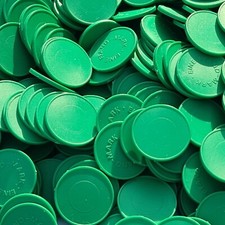 2000 Stück Wertmarken Einkaufswagenchips Pfandmarken Biermarke Event Grün