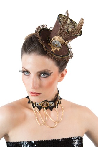 Hut steampunk braun lavinia - hut,