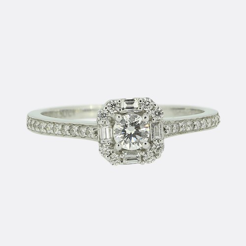 Karat diamant halo ring - diamant,