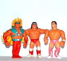 3 x Hasbro WWF Wrestling