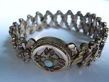 antiker armreif flex feueropal