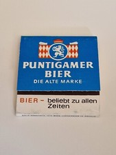 Streichholzheftchen, Puntigamer Bier, Alte Marke, Zu allen Zeiten, Brauerei