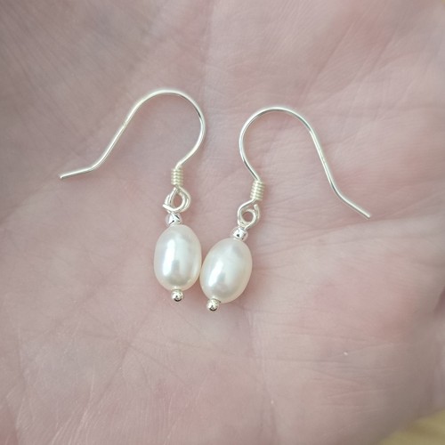Elegante perlen ohrringe - perlen, 925