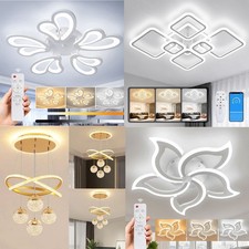 LED Design Deckenleuchte Wohnzimmer Dimmbar Fernbedienung modern BAD Deckenlampe