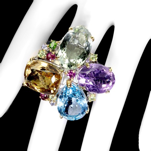 925 sterling silber ring grün - ring,