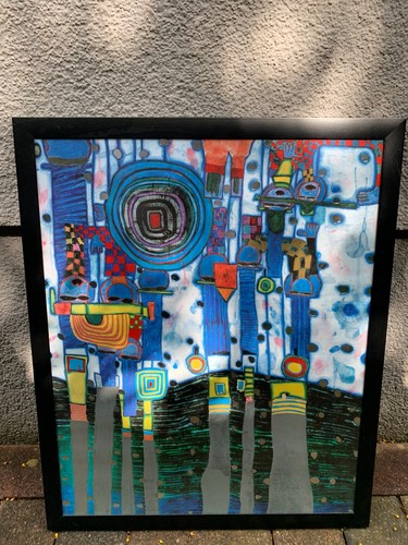Hundertwasser blaues blau - blaues, in
