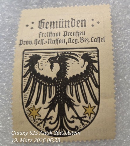 Reklamemarke vignette wappen - vignette,