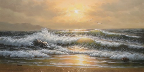 Handgemalt 60x120 ölgemälde - 60x120,