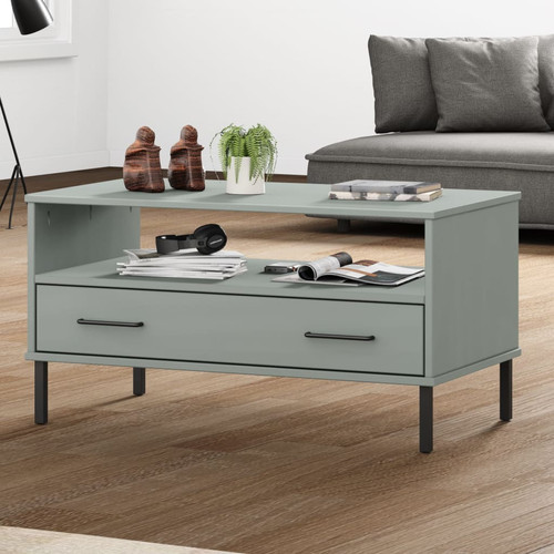 Couchtisch grau massiv
