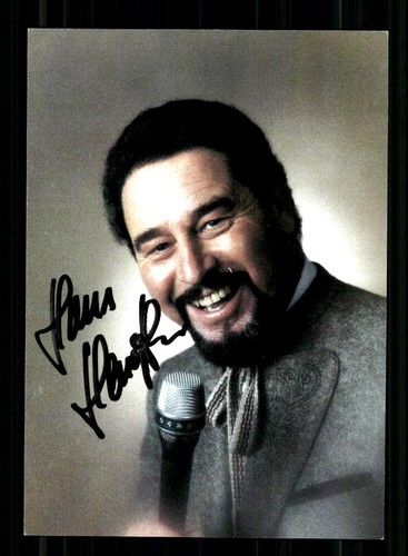 Hans hengstler autogrammkarte - hans,